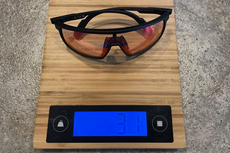 Adidas SP0057 sunglasses, on scale