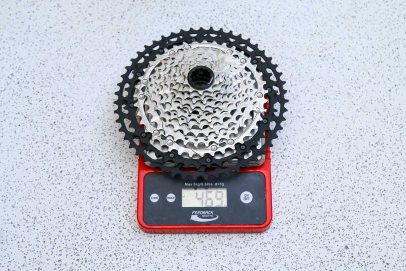 Actual weight Shimano GRX 12 speed cassette XT 10-51