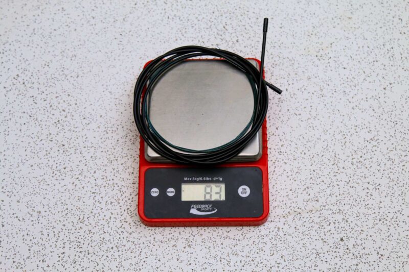 Actual weight Shimano GRX 12 speed dropper housing and cable
