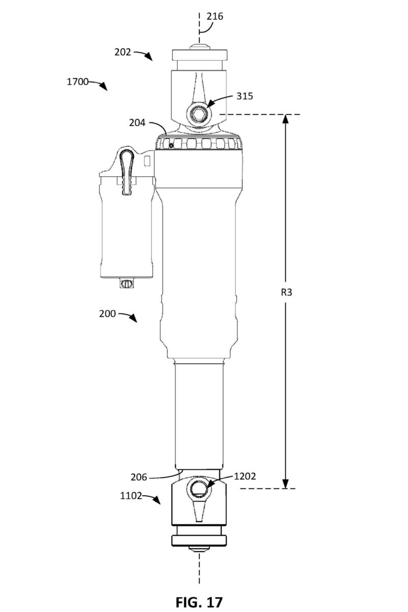 sram rockshox shock end mounts provide relative movement between shock and frame damped by elastomers