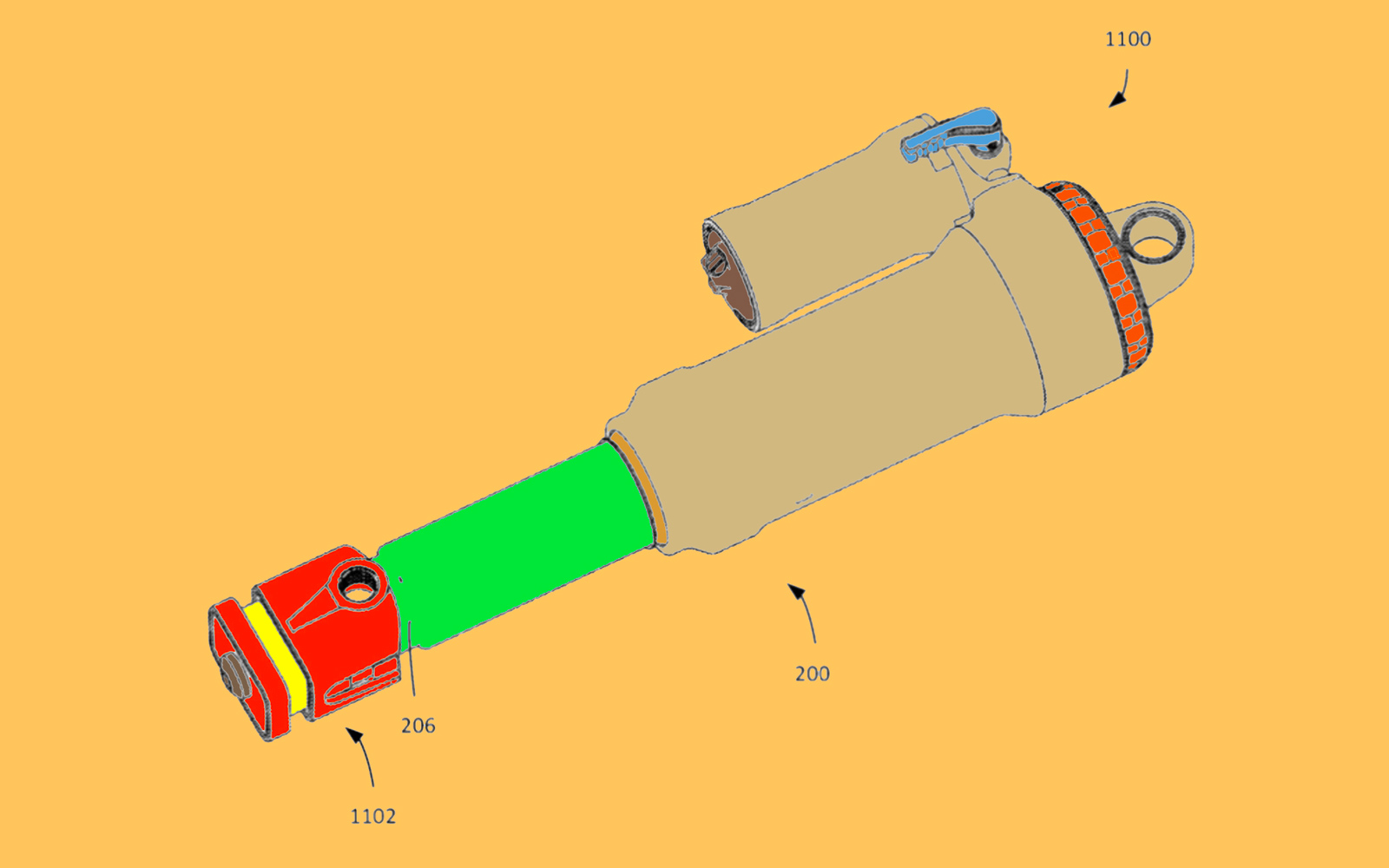 Utterly Butterly! SRAM Patents Shock-Fluttering End Mounts